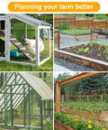 16 By 10 Feet Black Hardware Cloth Roll Featuring One Inch Grids And 16 Gauge PVC Coated Galvanized Steel in various farm settings.