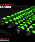 Grab And Go Portable Socket Organizer Tray With Black Rails And Green Clips That Holds Eighty Sockets A Pro Grade Socket Holder