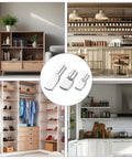 48 Pack Beefy Stainless Steel Shelf Support Pins With Spoon Shape Design For Cabinet And Bookshelf Upgrades shown in stylish interiors.