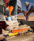 Heavy Duty Orange Uhmwpe Soft Shackle Half Inch X 22.83 Inch Reinforced Sleeve used for towing off-road vehicles.