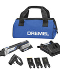 Cordless 20V Max Lithium Ion Oscillating Multi Tool Kit With Two Batteries, Charger, Dust Adapter, Storage Bag And Three Accessories