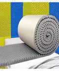 Thick Self Adhesive Acoustic Foam Rolls Heavy Duty Soundproof Wall Pads Tough Grey Noise Dampening Sheets Top Shelf Peel Stick on a surface.