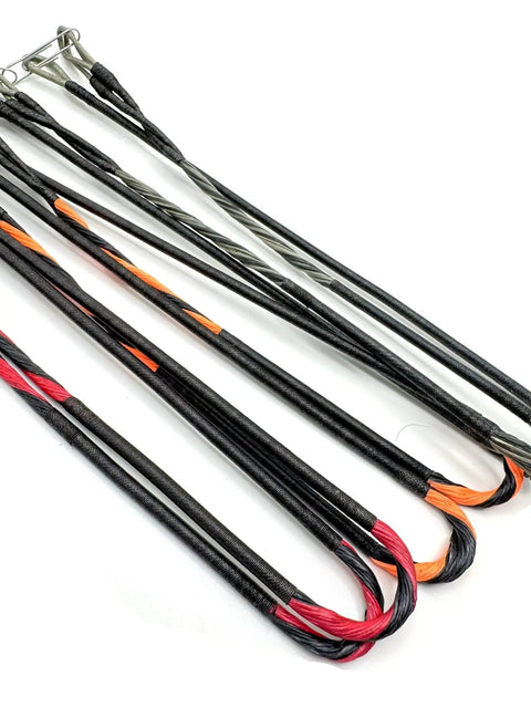 Replacement Bowstring Set For Centerpoint Sniper Elite 370 Crossbow - Premium Rhino HMPE strings with colored loops
