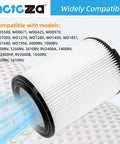 Go-To Universal Replacement Vacuum Filter Kit displaying a filter compatible with various models for wet dry vacuums