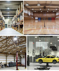 200W UFO LED High Bay Light With 26,000 Lm Output And 5000K Daylight, Wet Location IP65 Warehouse Fixture, illuminating various spaces
