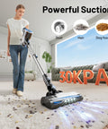 Cordless Vacuum Cleaner With Self Standing Design And LED Display 6 In 1 Rechargeable Upright Vacuum for home cleaning