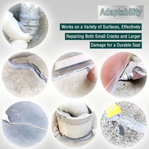 Tough As Nails Concrete Crack Filler And Asphalt Driveway Sealer Six Pack Featuring Self Leveling Formula for sealing cracks on various surfaces.