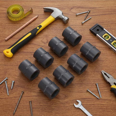 8 Pack 1 Inch PVC Pipe Fitting Female Adapter Schedule 80 Socket to NPT Heavy Duty Industrial Grade Built to Last