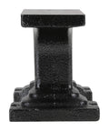 Front view of 9 Pound Cast Iron Hobby Anvil For Small Metalworking Projects with a durable gray finish for DIY enthusiasts.