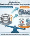 Illustration of Axial Thrust Needle Roller Bearing And Washer Set AXK3552 Plus 2AS balancing cost with lathe performance benefits.
