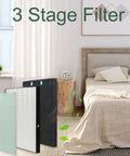 Air400 Compatible Replacement 400 Filter Set With Activated Carbon Filter 2521 And 2520 Parts 1 Plus 1 showcased in bedroom