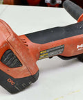 Professional Cordless Cut Off Tool Kit With Two 18V Batteries And Charger Includes Twenty Five Precision Cutting Discs side handle view