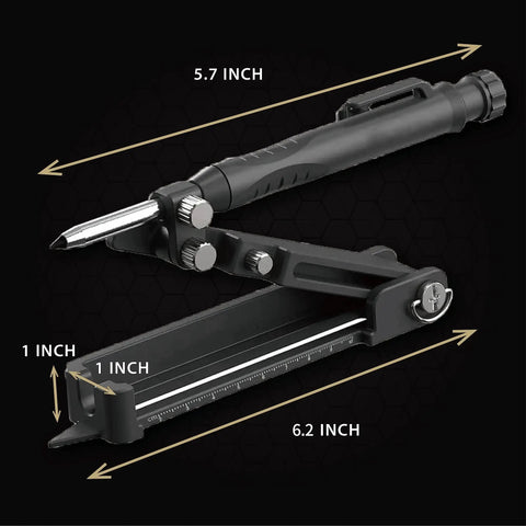 Killer Multi Function Scribing Tool And Precision Gauge With A Built In Carpenter Pencil Rock Solid Zinc Alloy Build for tight DIY woodworking