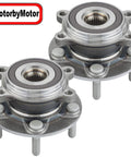 Front Wheel Bearing And Hub Assembly With ABS 5 Lug 2pc Set For Mazda 3 Sport And Mazda CX3 Low Runout Quiet Ride Fits AWD And FWD