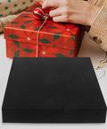 4 Pack High Resilience Polyurethane Foam Inserts For Packing Cushions And Tool Boxes Black Deformation Resistant Foam next to gift box