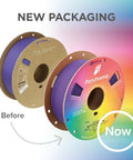 Two Polymaker Panchroma Matte PLA filament spools in new packaging; 1 kg each, 1.75 mm.