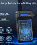 2000mAh battery of Endoscope Borescope Camera With Light 4.3 Inch HD Handheld Waterproof Sewer Inspection Tool 8 LED Lights
