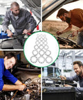 Internal Tooth Lock Washers Set 300 Pcs Stainless Steel Star Shape Lock Washers for fastening automotive industrial use