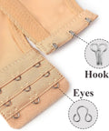 120 Sets Tiny Hooks And Eyes Closures For Sewing, Bra Hook Replacement Clasps, black silver clasp detail with hooks and eyes.