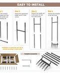 Installation steps for Beefed Up Broad Fork With Five Steel Tines Fifteen Inch Wide Garden Tool And Fifty Five Inch Tall Durable Handle