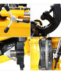 Close-up details of Job Site Ready Electric Pipe Threader Machine With 220V 750W Motor and NPT dies for precise plumbing.