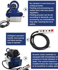 Front view of HQHAOTWU portable line boring machine with 1600mm boring bar and 110V servo motor