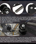 Spring Loaded Chain Tensioner For 49cc 66cc And 80cc 2 Stroke Motorized Bikes With Adjustable Guide Wheel, close-up view