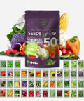 Dope Garden Seed Kit With 50 Veggie, Herb And Flower Varieties For Easy Planting, 25,000 Non GMO Heirloom Seeds pouch display