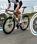 Cyclist using Assioma PRO RL-1 Single-Sensing Pedal Power Meter For Look Keo Road Bikes, Bluetooth And ANT Plus Ready