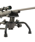 Stinger Adjustable Ambidextrous Rifle Shooting Rest, steel tube frame, no wobble elevation system, cam over front rest locks