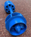 1000W Axial Flow Hydro Generator For Outdoor Use 220V Single Phase Water Turbine Generator Low Head 500-1500RPM shown on ground