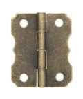 40 Pieces Mini Bronze Engraved Hinges Dope Retro Vibe For Crafts Vintage Style Replacement Hinges