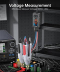 All In One SMD LCR ESR Meter With Tweezer Probes Auto Sort And Compare Measures Resistors Capacitors Inductors Diodes Continuity and Voltage Full Band Scan From 100 Hz To 100 KHz Series And Parallel Modes for RF and Electronics Testing over a circuit board