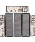 Backplate Filter Cover For PC Case Rear Panel 5.8 By 17 CM 2.28 By 6.69 IN IO Shield layout for motherboard