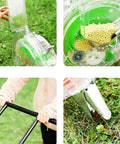 Walk Behind Seed Spreader And Planter For Garden And Farm Use Hand Push Seeder To Plant Corn Peanuts And Beans With 8 Nozzles
