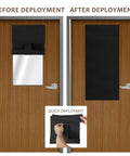 Classroom Blackout Door Curtains No Tool Install Easy Darkening Shade For Windows And Doors 1 Panel 8W X 36L Black Room Darkening Cover
