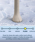 Cool Twist Gel Memory Foam King Mattress With Breathable Comfort And Quiet Motion Isolation CertiPUR-US Certified 100 Night Trial 10 Year Limited Warranty Made In USA With Global Components For Cool Sleep And Solid Support. Plush firmness test