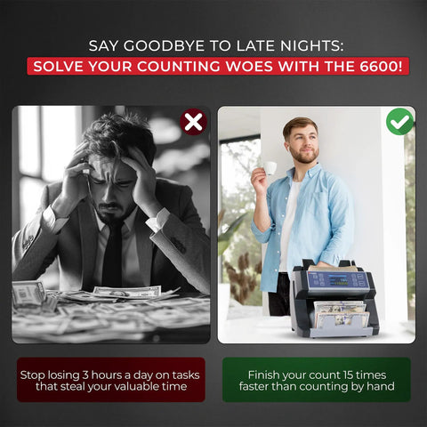 Heavy Duty Business Money Counter With Top Loading Cash Handling Machine Featuring Quick Batch Mode And Slick Counterfeit Detection For Hustle Ready Operations And Zero Hassle Retail Accounting in a bright setting.