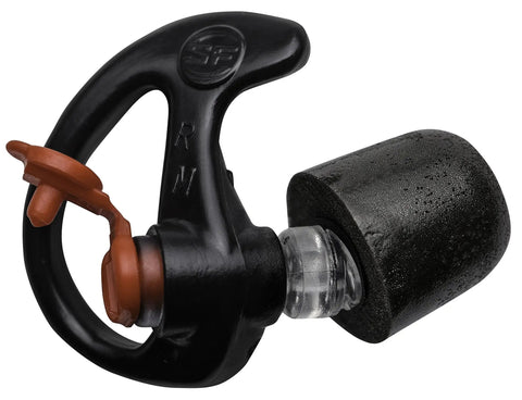 Sonic Defenders Ultra Filtered Earplugs With Comply Canal Tips For All Day Comfort, Reusable Black Medium, 28dB NRR With Filter Caps And Soft Memory Foam Seals