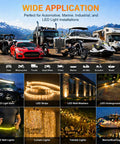 Must Have Waterproof Automotive Electrical Connectors Kit 1 To 6 Pin Set with vehicles and LED lights applications