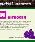 Easy At Home DIY Soil Test Kit For Gardens Veggies Flowers And Lawns With Quick Accurate pH And NPK Analysis Using Color Comparators And Capsule System Includes 20 Tests nitrogen capsule detail.
