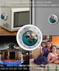 Ocean Penguin Stainless Steel Timer on fridge, mechanical dial visible, Go To Ocean Penguin Stainless Steel Timer With Magnetic Base For Kitchen Countdown And Baking, Compact 3.1 Inch Dial Timer For Cooking, Gym, Office, Jogging And Daily Tasks