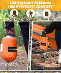 Ultra Light Travel Camping Hammock With 300kg Load Capacity 275x140 Cm Parachute Nylon packed in orange bag and storage pouch