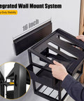 Mounting Heavy Duty Metal Circular Saw Holder Wall Mount And 3 Tier Tool Organizer for 7 and a Quarter Inch Saws