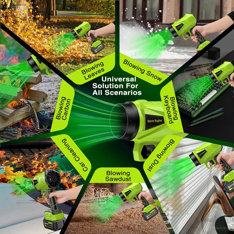 Cordless Leaf Blower With Battery And Charger 1,000,000 RPM Turbo Motor Beast Power Ultra Lightweight blowing leaves and snow