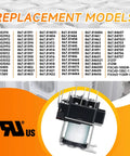 Replacement models for General Purpose Switching Relay With 24 VAC Control Coil DPDT For HVAC And R Equipment