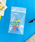 Heavy Duty 2x3 Inch 6 Mil Zipper Reclosable Bags Clear LDPE Food Storage Pack of 200 Two Packs of 100 Ideal for Small Parts Crafts Snacks and Quick Organization with push pins