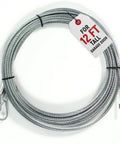 2 Pack 13.5 Ft Garage Door Cable Torsion Spring Wire Replacement Cables For Heavy Duty Garage Door Repair, galvanized steel wire with tag