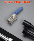 Heavy Duty Stainless Steel Ball Valve With Internal Threaded Fittings For Solid Water Pipe Networks, 1 inch size, practical design.