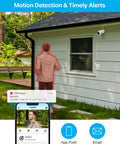 5MP PoE Bullet IP Camera With Night Vision For Outdoor and Indoor Surveillance monitoring activity by house window